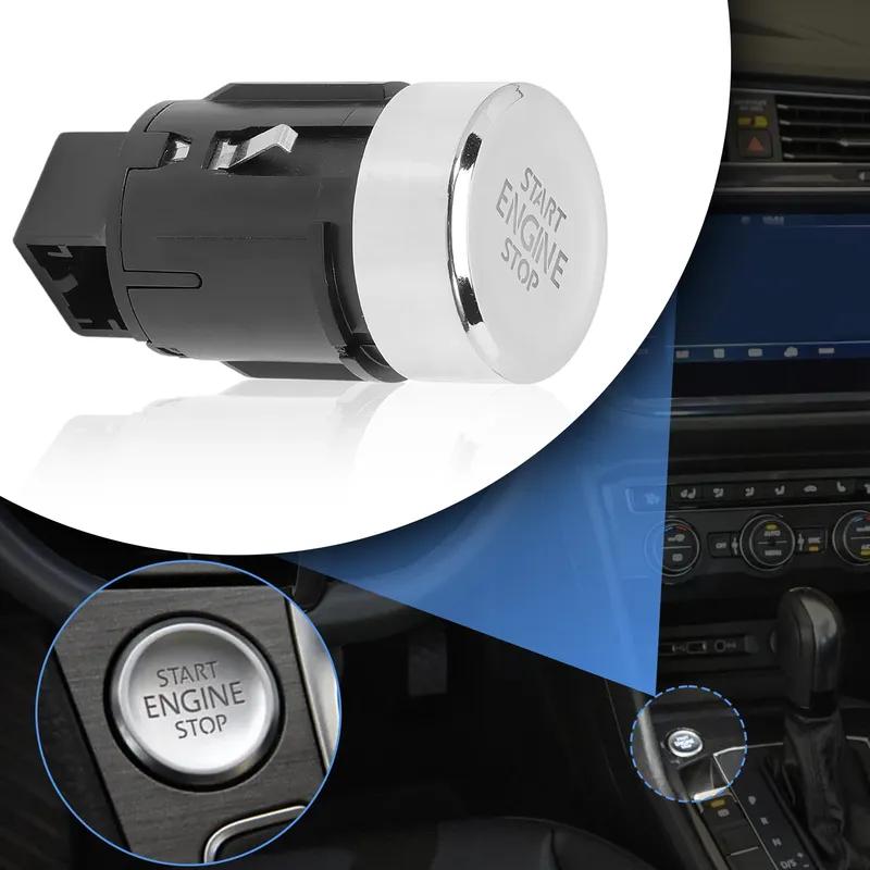 5NB959839 Start-Stop Switch Push Button Ignition Start Button Aluminium 5NB959839A For VW Tiguan 2