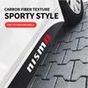2pcs Car Door Side Skirt Sill Stripe Carbon Decals Styling Accessories For Nissan Nismo Qashqai Teana X Trail T32 T31 Tiida Juke