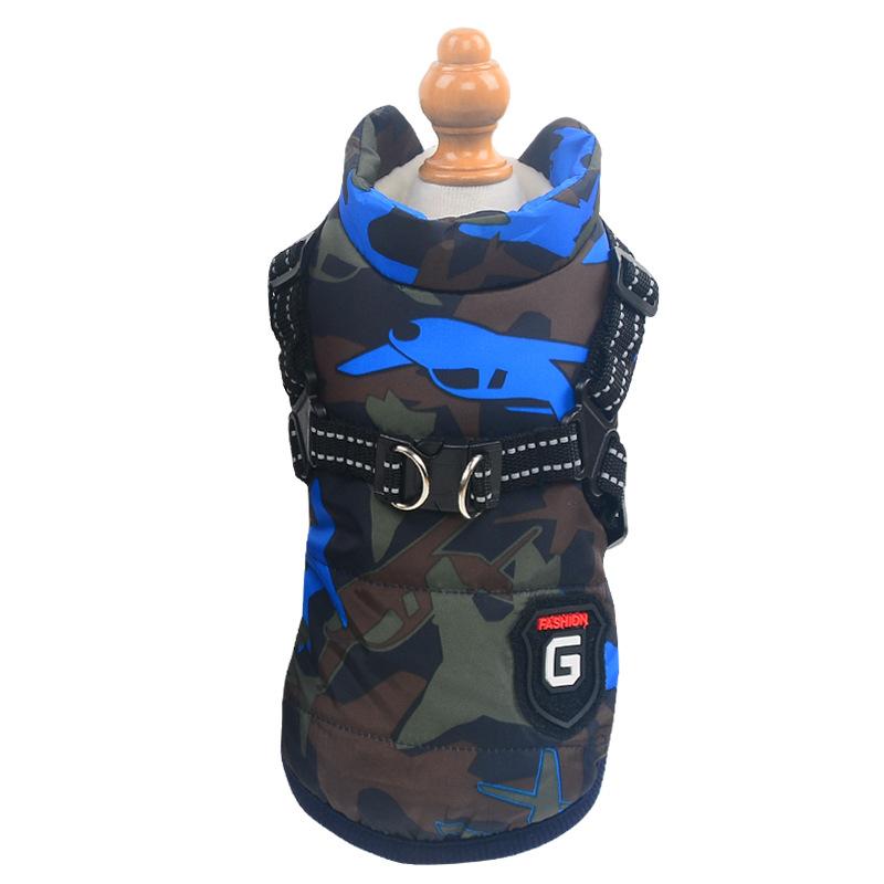 Winter Waterproof Dog Coat Camouflage Windproof Vest Jacket For Small Medium Puppy Pug Pet JUEothing S