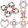4 Sheets Bling Rhinestone Stickers Self-Adhesive - Round Crystal Gem Stickers for DIY Crafts, Makeup, Nail Art and Party Decor
