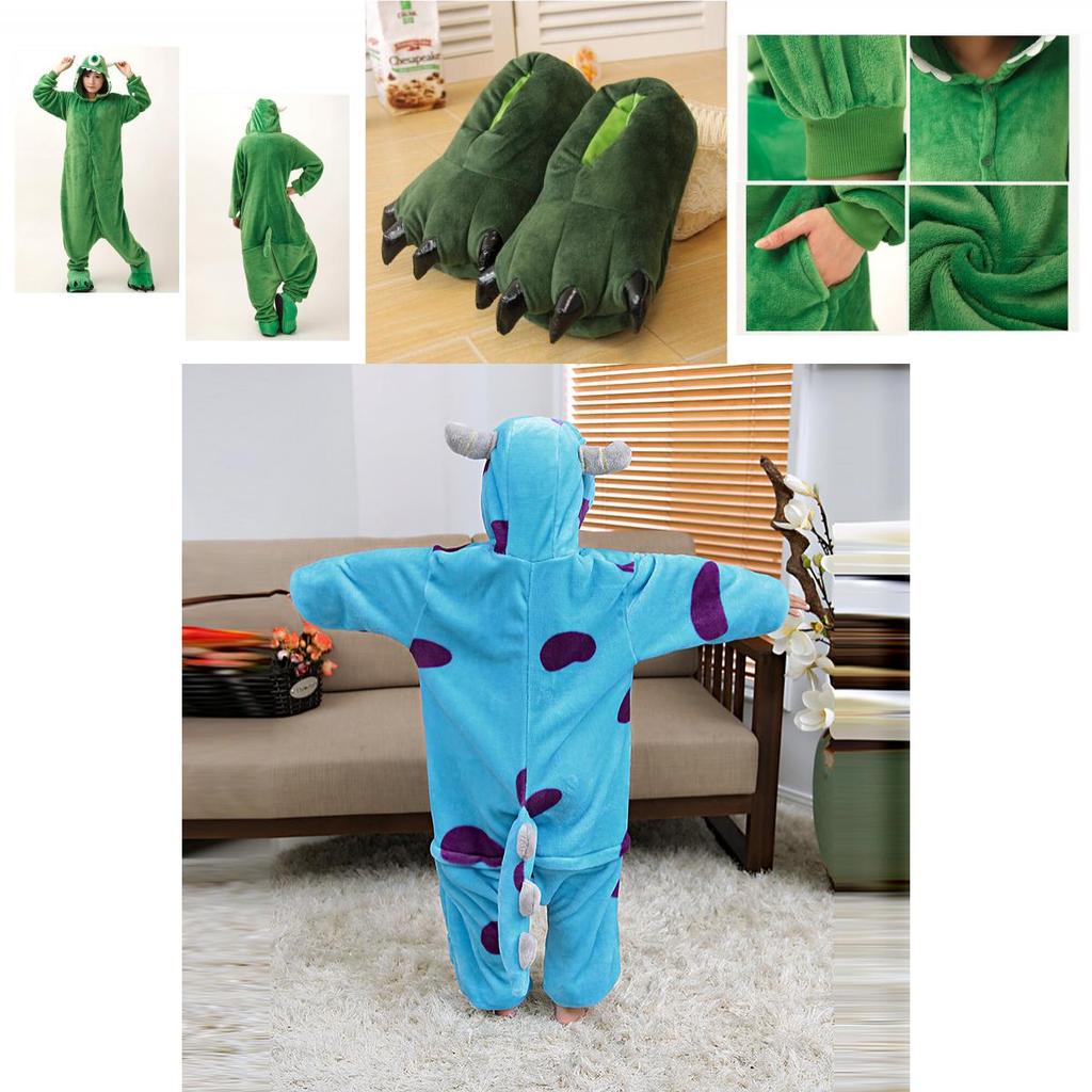 Entzückender Mike Wazowski und Sully Pyjama von Monsters University für Kinder und Erwachsene