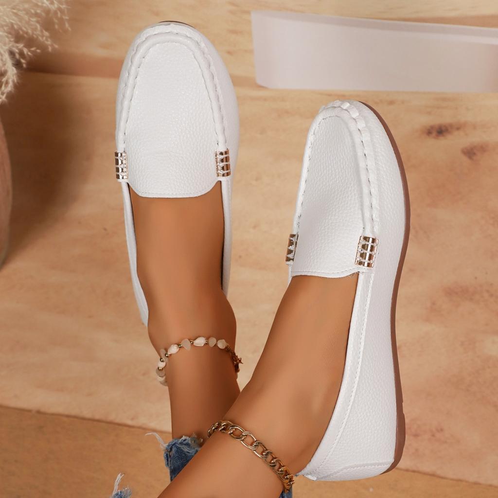 Damen Loafer Leichte Schuhe für Damen Bequeme Freizeit-Sneaker Zum Hineinschlüpfen Ballerinas Damen