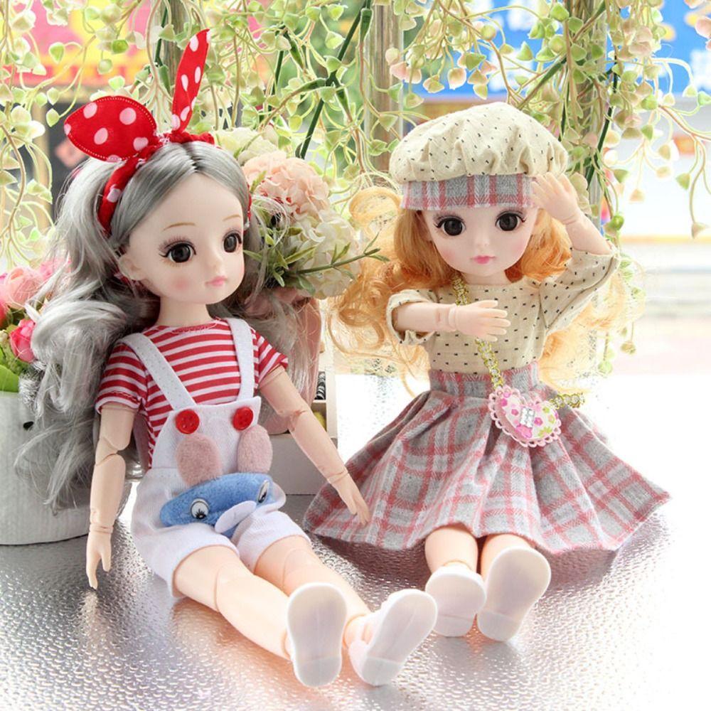 Dress Up 30cm Anime Bjd Doll Spherical Joint 30cm Articulated Toys 1/6 Bjd Dolls  Kids Toy