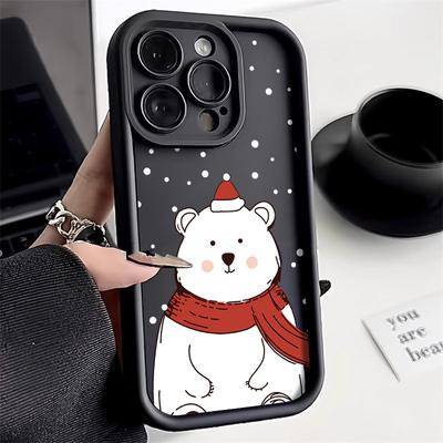 Christmas Phone Case for iPhone 11 13 12 14 15 16 Pro Max XR XS Samsung A15 A55 A05 Redmi 12 13C OPPO A16 A18 A60 Reno 11 Vivo Y17S Y12 Infinix Note