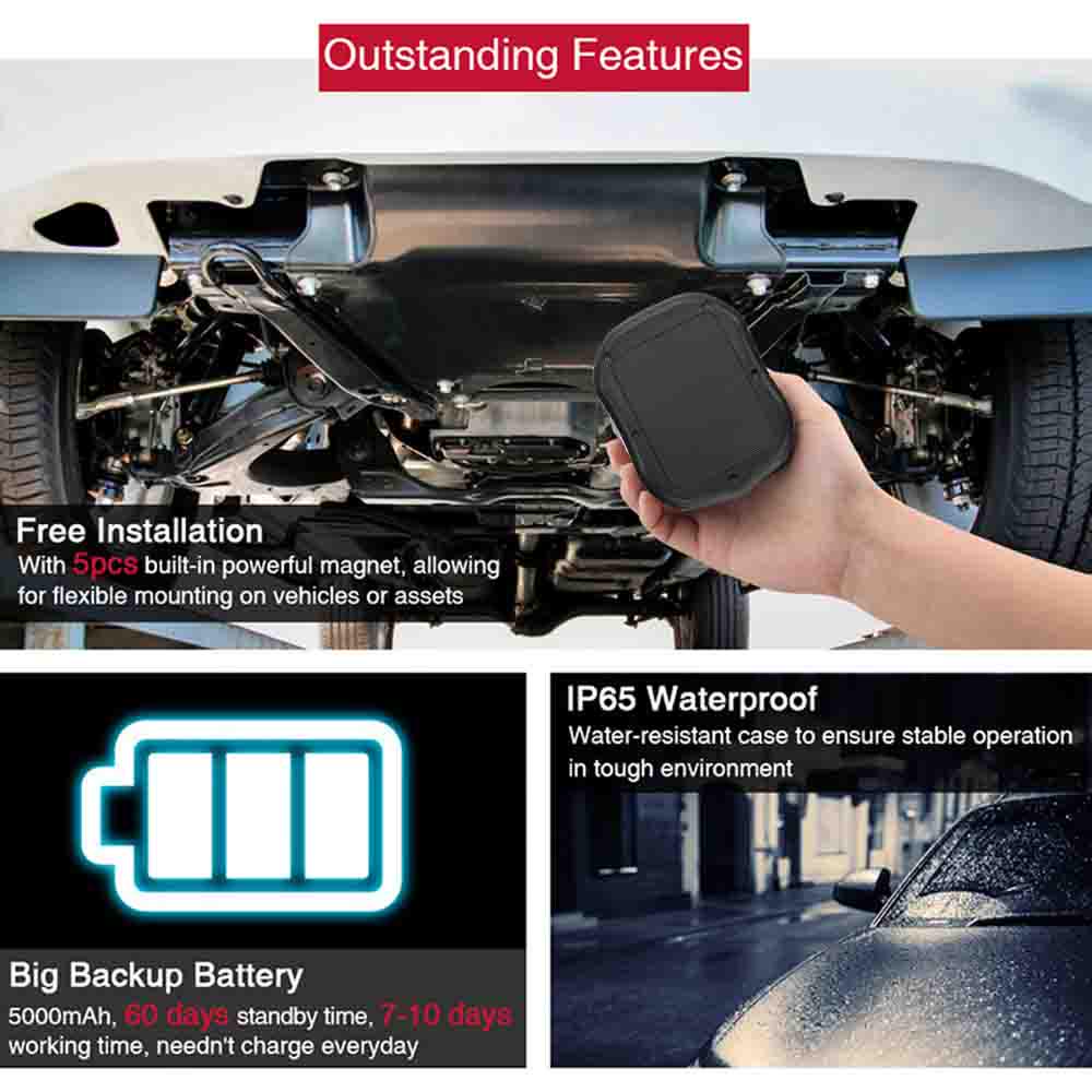 TKSTAR Magnetic GPS Tracker TK905 Series - Long Standby for Vehicles and Containers