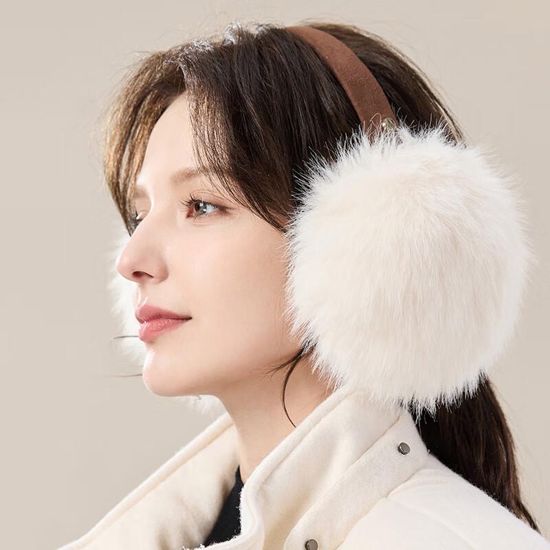 JIUMU Plush Foldable Winter Earmuffs One Size
