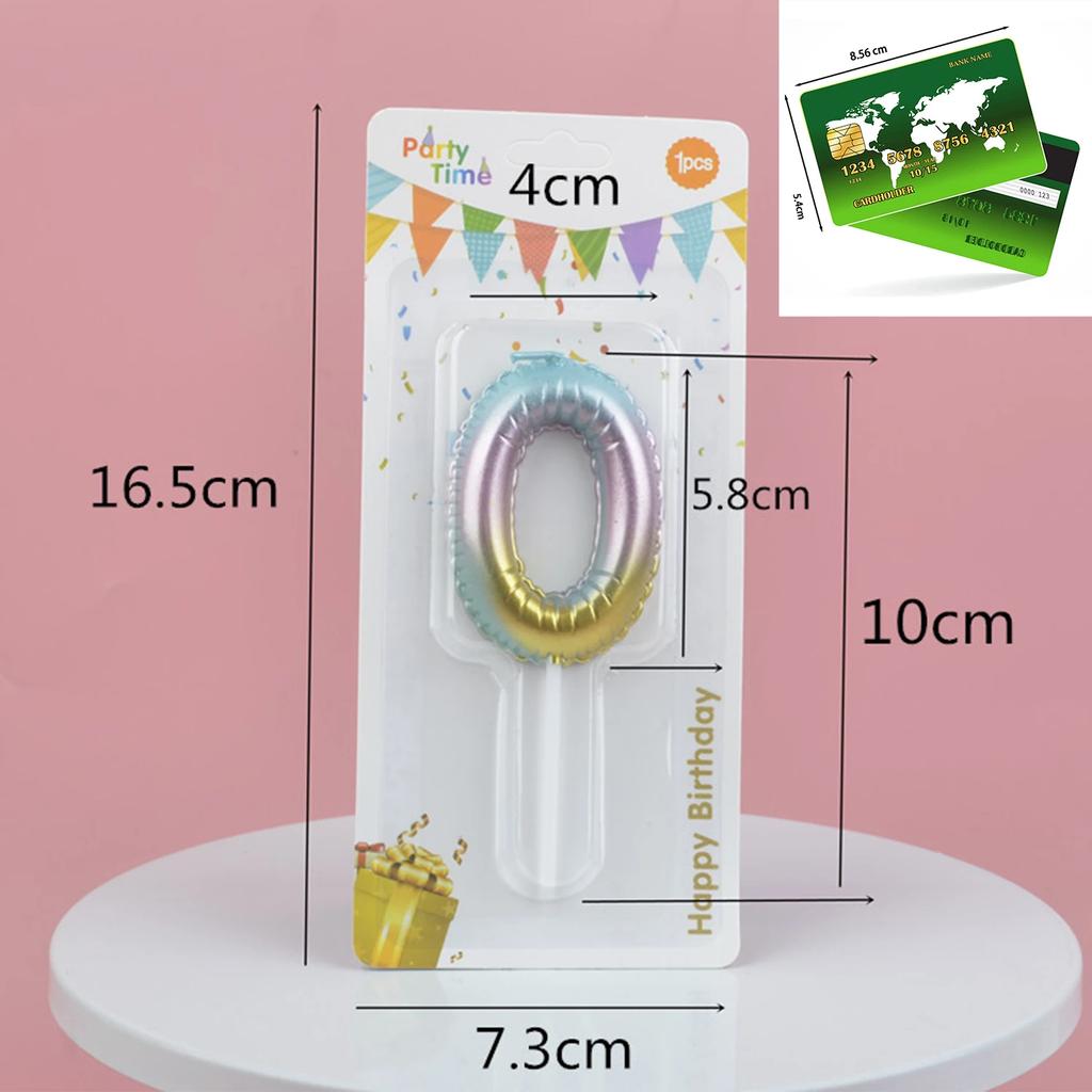 Creative Number Candles Color Candle Birthday Cake Decoration Gradient Cake Love Topper Party Supplies Decorate Boys Girls 123