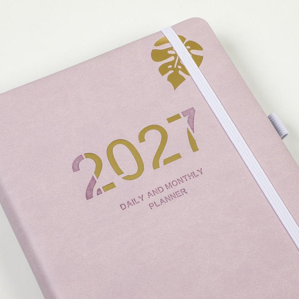 Planner Reminder 2027 Agenda Book A5 Daily Planner Book Portable Calendar Book Students