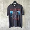 Vtg 80s THE CURE Head On The Door T-shirt Zwart Robert Smith Goth rock PA5162