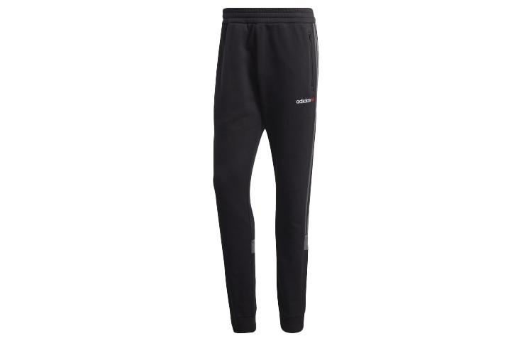 Adidas Originals Knitted Sweatpants Men s Black Moderate Cuffed Pants FT9278 L