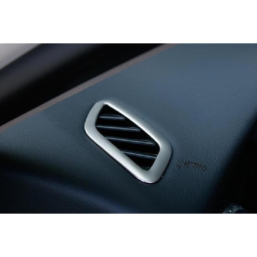 Silver -22 Dashboard Side Outlet Vent Covrs Trim Steel For Benz A-Class W177