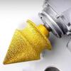 Wear-resistant Adamas Chamfer Drill Bit M10 Size Grinding Wheel  Ceramic Processing