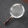 Bamboo Tea Strainer Stainless Steel Fine Mesh Strainer Portable Food Sifters  for Kitchen