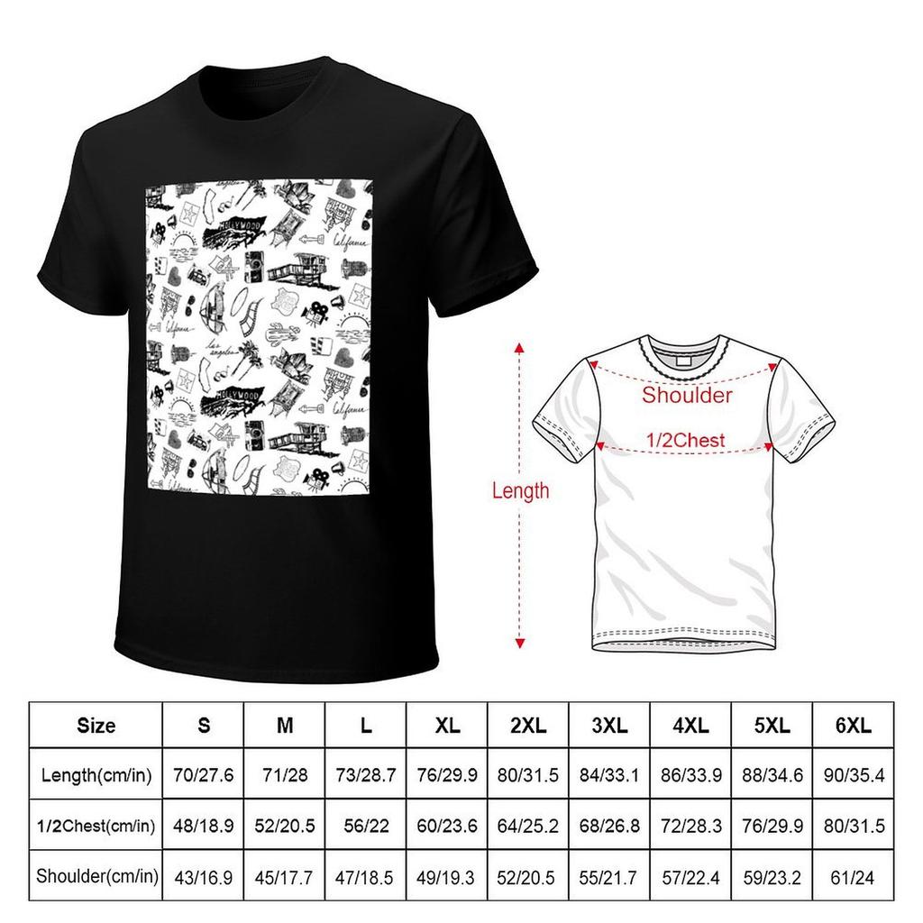 Los Angeles California TShirt designer shirts vintage anime shirt cotton t shirt men