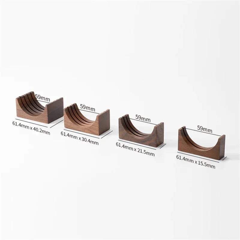 51/53/58MM Portafilter Espresso Universal Filter Storage Rack Coffee Puck Screen Stand Reusable Wooden Coffee Filter Stand