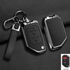 Zinc Alloy Leather Car Key Case Cover for Jeep Wrangler JL JLU Rubicon Gladiator JT Sahara JLU 2018 2019 2020 2021 2022 2023