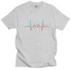 Electronic Games Heartbeat T Shirt Unisex Cotton Tshirt Graphic Tees Short Sleeves Game Controller Tshirts Fitted Clothing Merch
