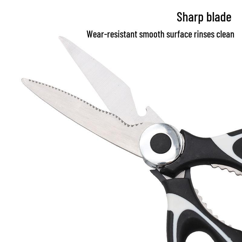 Stainless Steel Multifunctional Kitchen Scissors for Meat, Fish, and Poultry