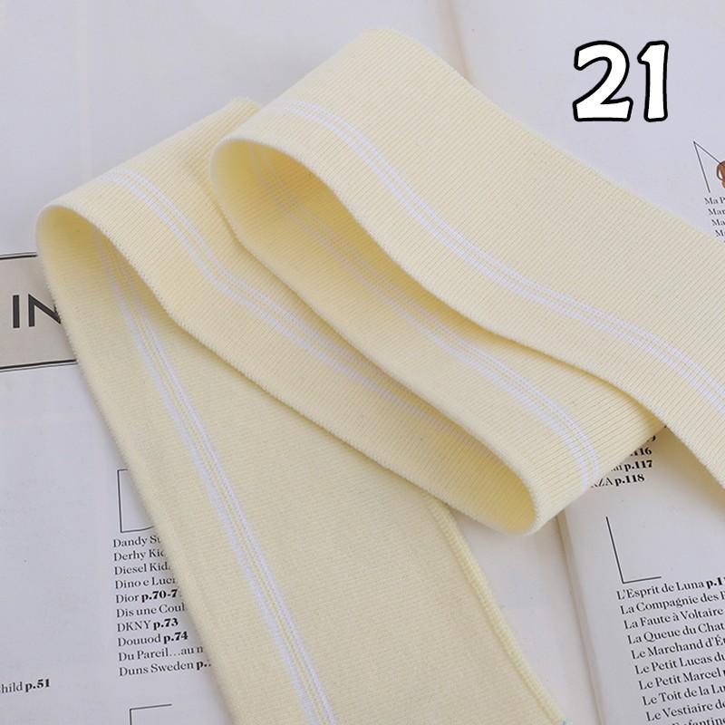 90x6cm Elastic Knitted Fabric DIY Rib Neckline Cuff Hem Knitted Fabric Sewing Baseball Uniform Jacket Clothing Supplies