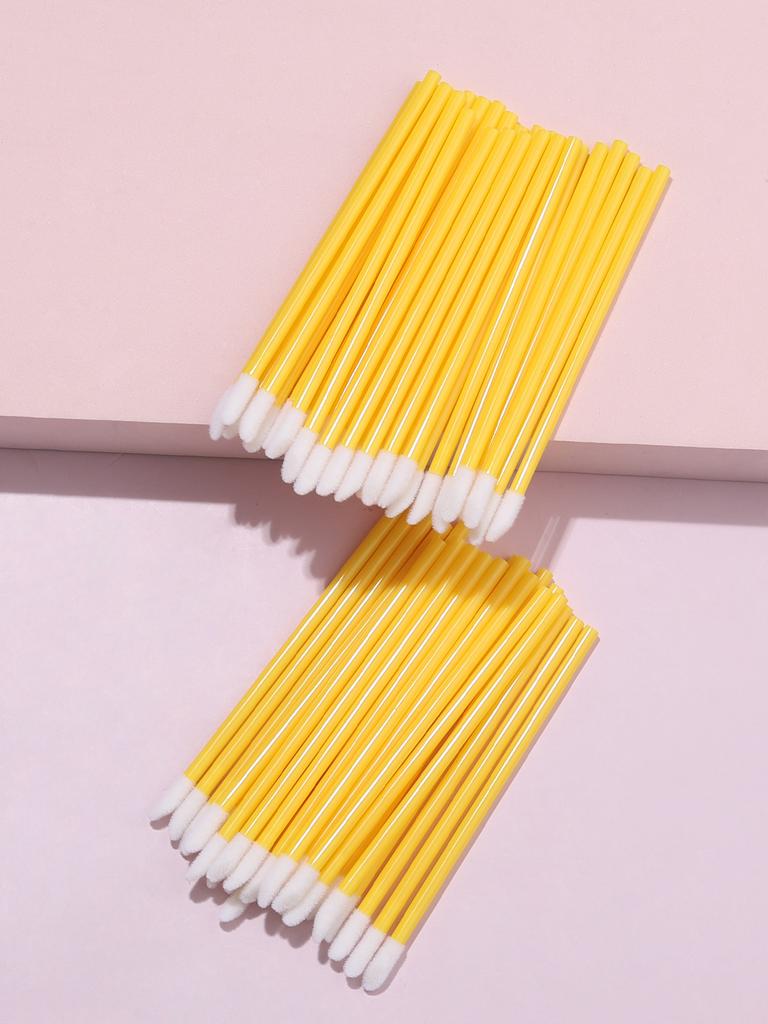 50Pcs Disposable Lip Brush Eyelash Makeups Brushes Lash Extension Mascara Applicator Lipstick Wands Set Make Up Tools