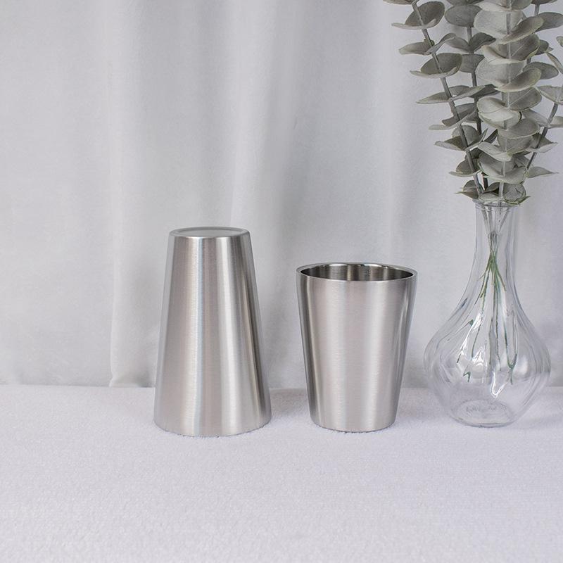 304 stainless steel American cup double-layer anti-scalding large-capacity random cup 13oz beer cup 17oz cold drink water cup