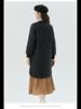 Women's Quilted Long Cotton Coat with Fur-Trimmed Sleeves 2401