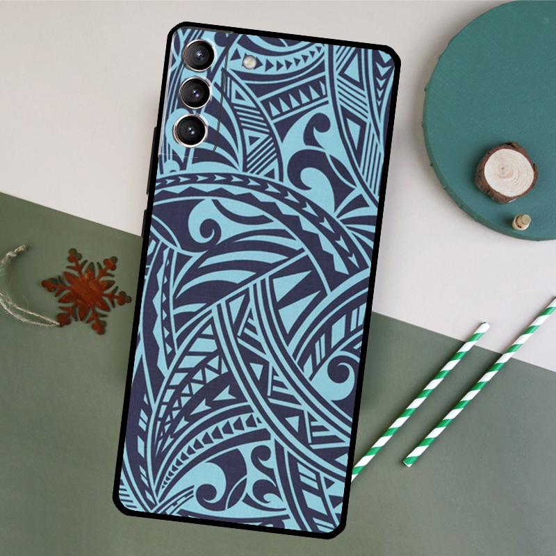 Maori Tribal Samoan Polynesian Print Phone Case For Samsung Galaxy S26 S23 Ultra S20 S21 S22 S24 S25 Plus S10 S25 FE Back Cover