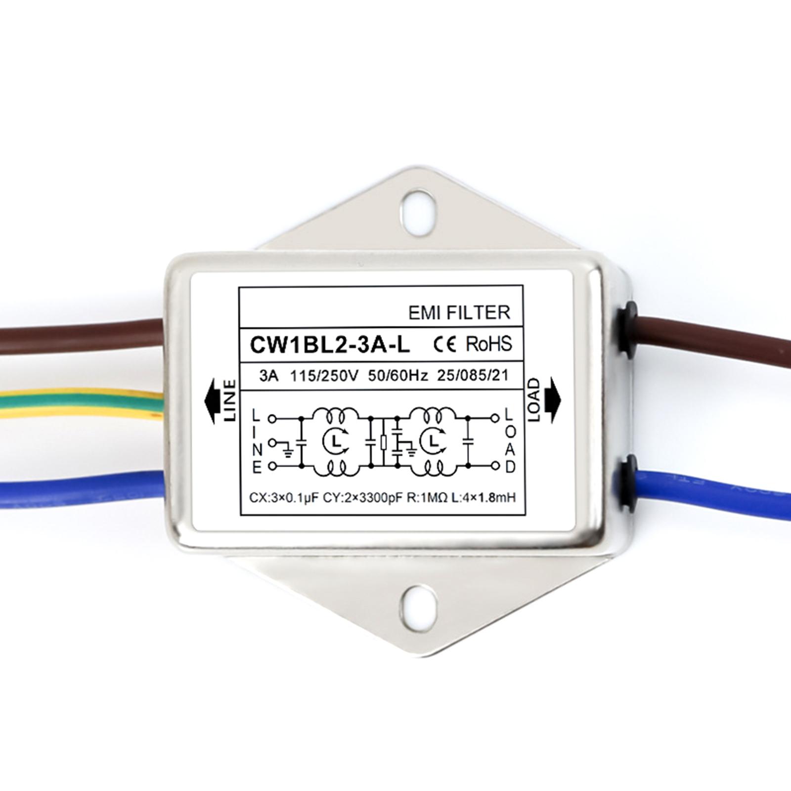 

Фільтр однофазний 250 В для пом якшення безперервного та імпульсного шуму в електричних системах для щоденного використання 3