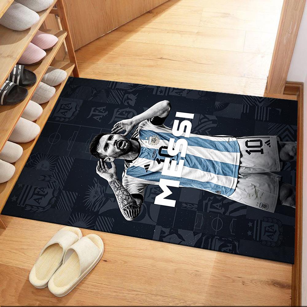 Messi 6 Area Rug Perfect for Balcony Outdoor Bedrooms Hallway Antislip Carpet Anime Office Decor Spiritual Gift