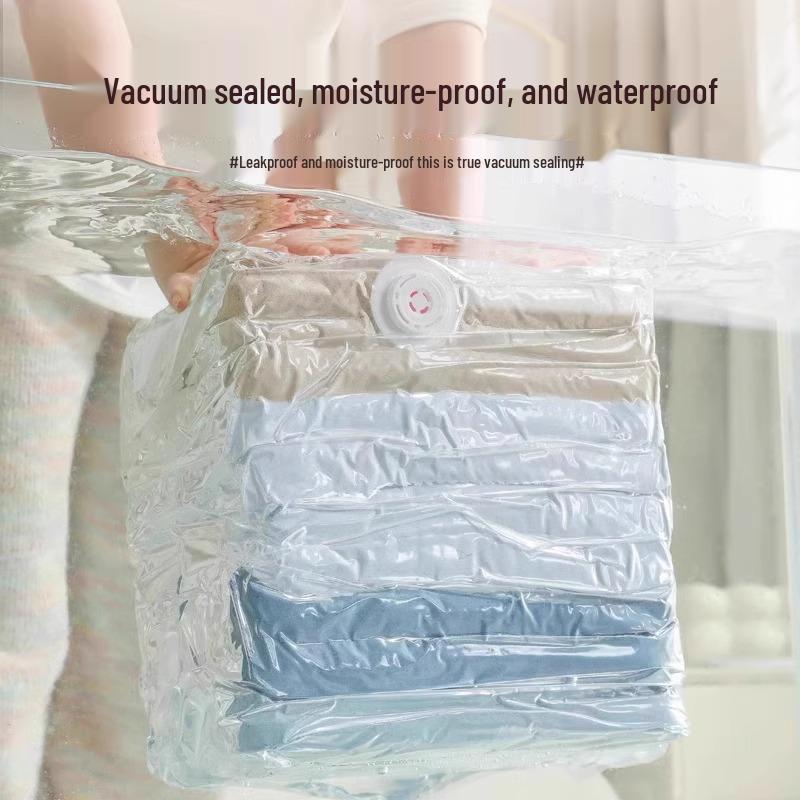 Thickened Vacuum Compression Storage Bag for Clothes and Quilts - No Pump Needed