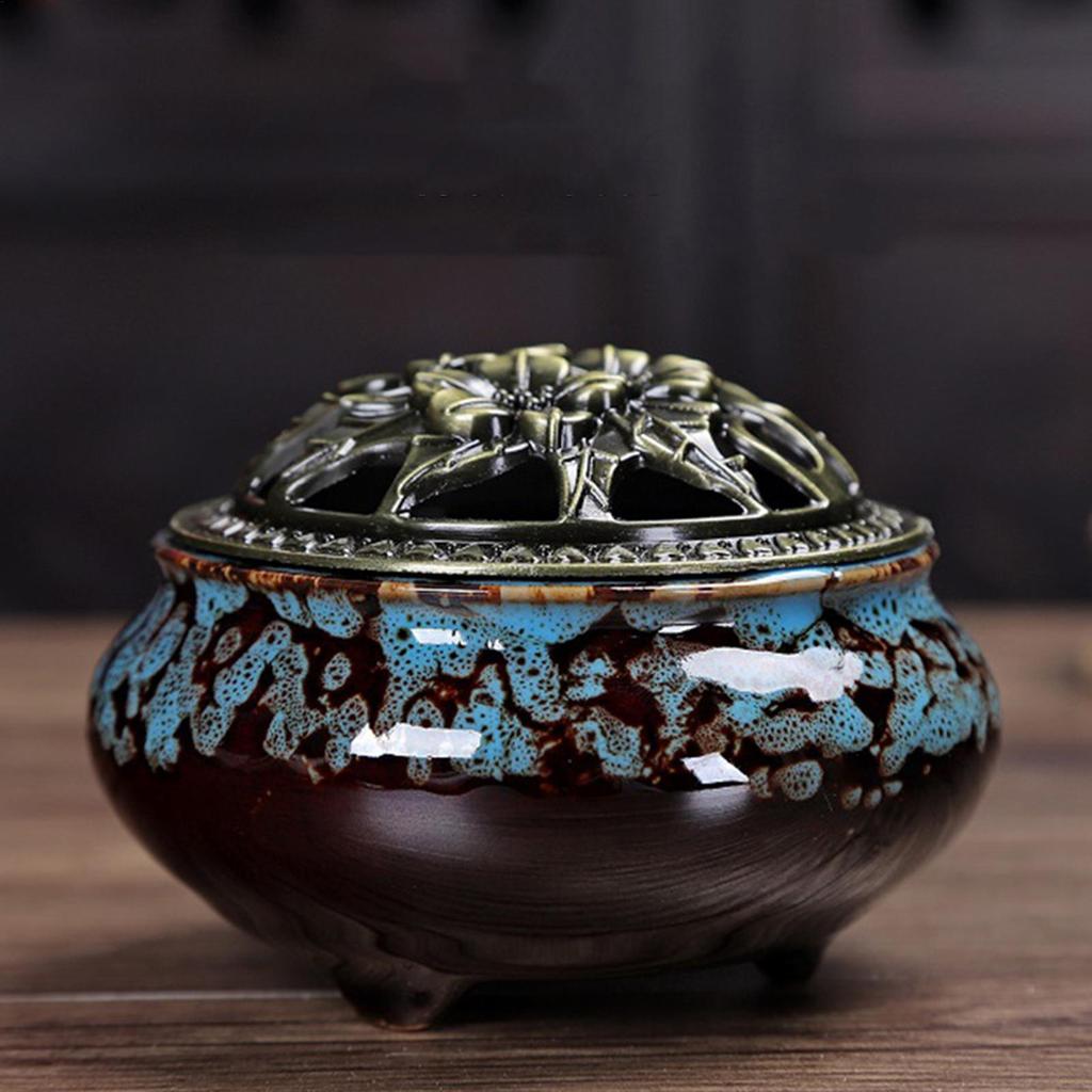 Incense Holders Ceramic Stick Incense Burner Holder Burning Meditation Disc Censer Zen Aesthetic Home Decor For Indoor Cones