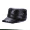 Men's Adjustable Sheepskin Leather Duckbill Cap - Warm Autumn/Winter Hat
