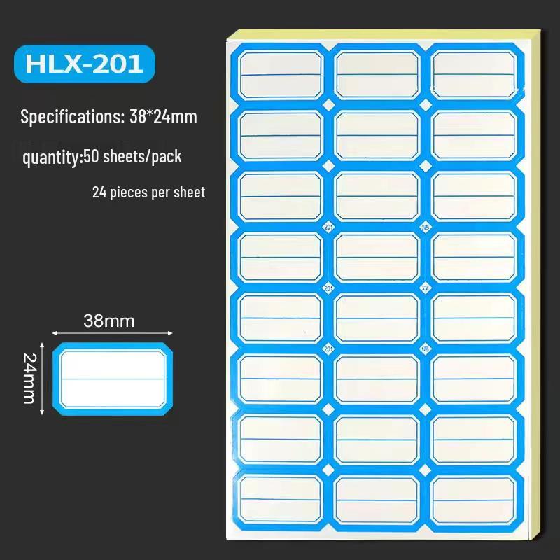 Self-Adhesive Classification and Identification Paper Stickers