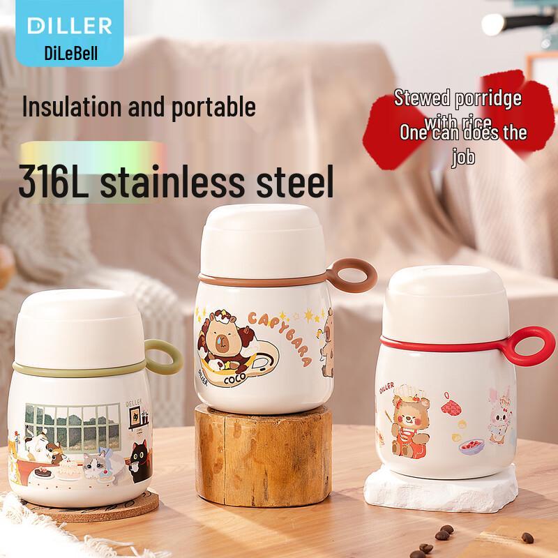 Dilebell 420ML 316L Stainless Steel Thermal Food Jar