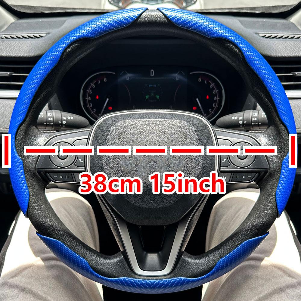 Car Steering Wheel Covers Booster Micro Fiber Leather Auto Interior Decorative Accessories Universal Carbon Fiber Accessories