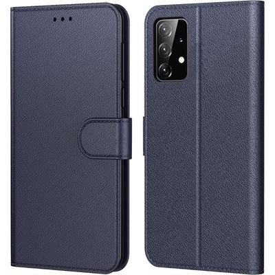 Schutzhülle für Samsung Galaxy A23 5G - BOOLING - Marineblauer Ledereffekt - Stoßfest und Kratzfest