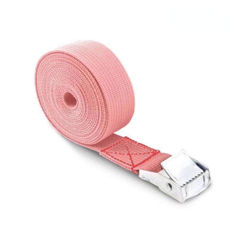 

Автомобіль Авто Човен Фіксований ремінь Багажний ремінь Retractor з пряжкою зі сплаву 25mm by 3m рожевий