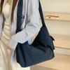 Korean Lazy Style Canvas Bag Women's New Casual Simple Versatile Large Capacity Shoulder Messenger Tote Bag