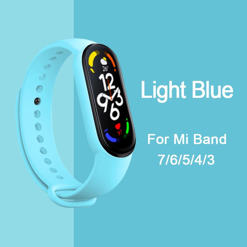 

Strap for Mi Band 6 7 Bracelet Sport silicone watch wristband Miband6 band4 correa belt For Xiaomi mi band 3 4 5 6 7 Accessories mi band 3