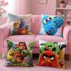 Housse de Coussin Le Film Angry Birds 2-en-1 Réversible Peluche | Voiture/Canapé/Lit | Cadeau Parfait