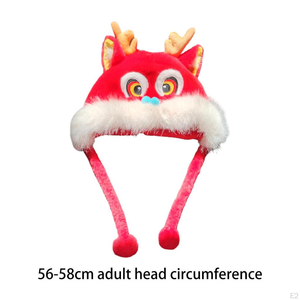 Winter Warm Hat Year Dragon Ear Protection Head Cartoon Animal Lion Dance