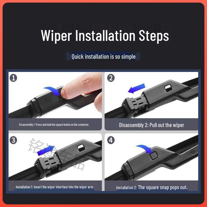 Frameless Silent Wipers for Buick GL6 (Front & Rear) - 2019-2021 Models