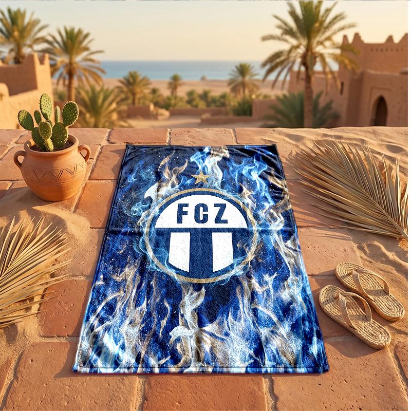 Asciugamano da Spiaggia in Microfibra con Stampa FC Zürich Asciugatura Rapida Assorbente Grande Asciugamano per Spiaggia Nuoto Viaggio