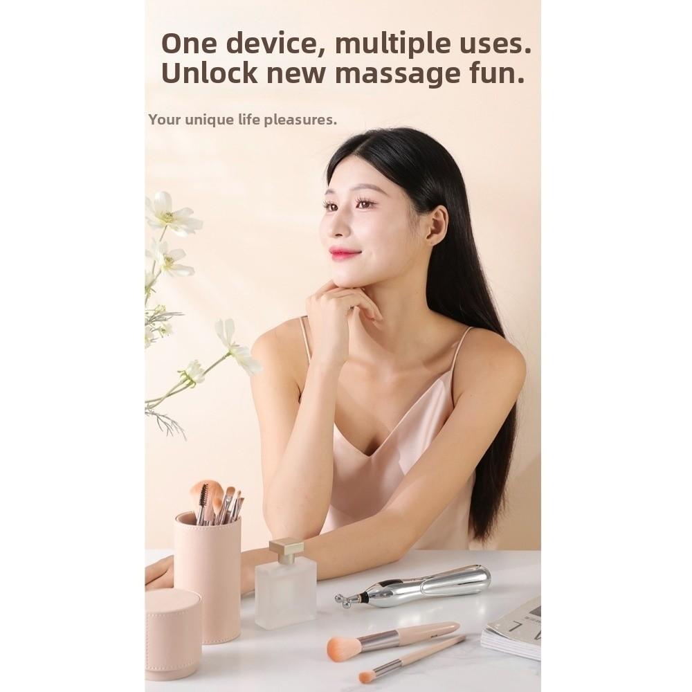 Safe Acupuncture Point Pen 5 Heads Meridian Pen Press Tool Electric Massage Pen Neck