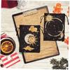 Tarot Card Holder Drawstring Bag, Mini Jewelry Dice Card Pouch, Portable Storage Bag for Jewelry, Stones, Game Oracle Cards, 2-Piece Set