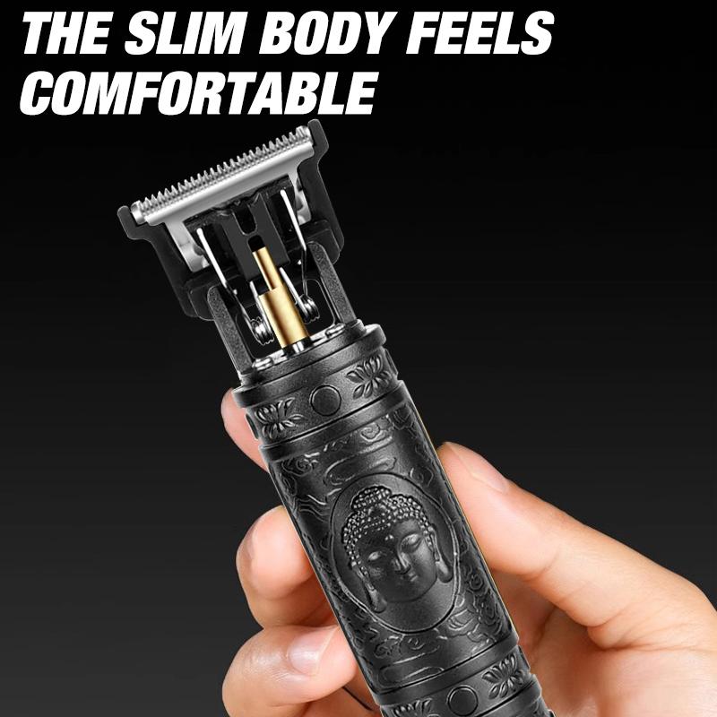 Black Bodhisattva razor hair clipper hair tools support TYPE-C rechargeable travel with you.