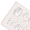 Silicone Nail Art Mold With Small Shark Crab Drift Bottle Designs For Manicure Fashionable Nail Art Design Mould