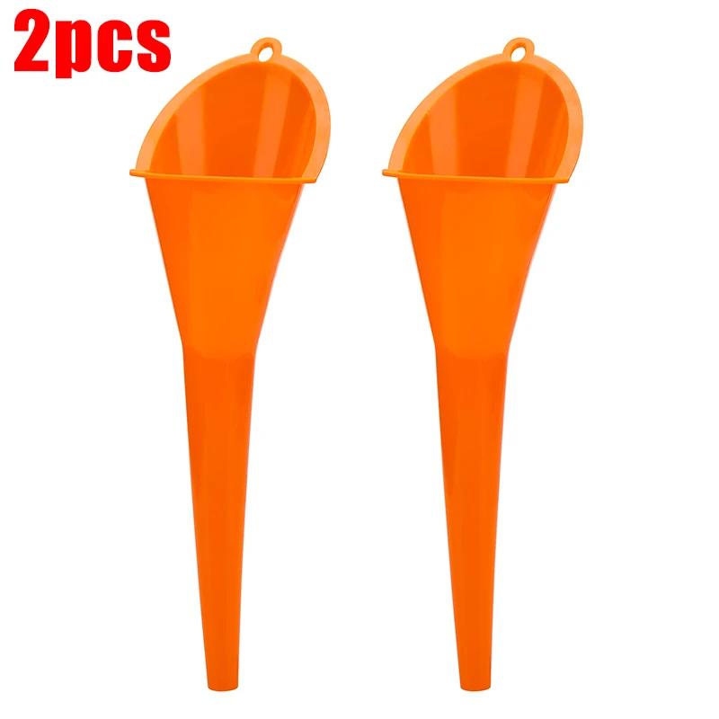 Car Long Stem Funnel Gasoline Oil Fuel Filling Tools Anti-splash Plastic Oil Funnel Motorcycle Refueling Auto Accessories Tools