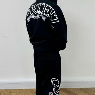 Herren Streetwear Trainingsanzug Set - Mit Kapuze Baumwolle Lässig Sportbekleidung Tägliche Kleidung Fitnessstudio Urbane Ausflüge
