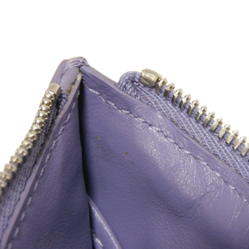 Used 11897 coin key holder 609315 7943 pastel purple RFID IC maxi intrecciato lavender unisex from Japan AUTHENTIC